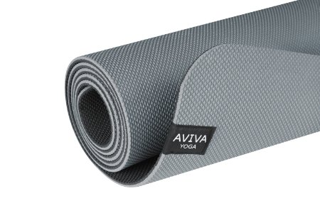 AVIVA YOGA 5mm Yoga Mat - Premium, Eco-Friendly, Reversible TPE Foam Mat with Embossed Center Markings to Help Your Body Alignment