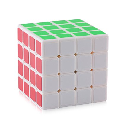 D-FantiX Yj Moyu Guansu Speed Cube 4x4 Puzzle Cube White 62mm