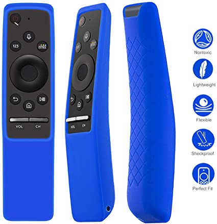 Case Compatible with Samsung Smart TV Remote Controller BN59 Series, Light Weight Silicone Cover Protector Shockproof Anti-Slip Remote Skin Sleeve - Blue