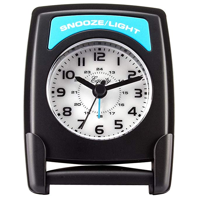 Equity by La Crosse 20085 Fold-Up Travel Analog Alarm Clock