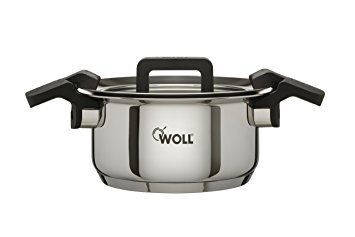 Woll 16cm Stainless Steel Casserole Dish With Glass Lid