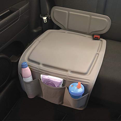 Travel Bug Heavy Duty Car Seat Protector for Rear and Forward Facing Car Seats, Grey