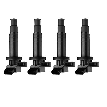 ECCPP Ignition Coils Direct Coil for Toyota Pontiac Scion Lexus 2.0L 2.4L Compatible with UF333 C1330 (Pack of 4)