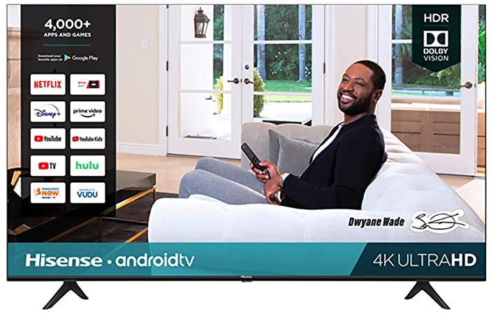 Hisense 85-Inch Class H6570G 4K Ultra HD Android Smart TV with Alexa Compatibility | 2020 model