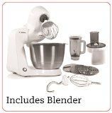 Bosch Styline Stand Mixer with Continuous Shredder and Bosch Blender Bundle of 2 Items