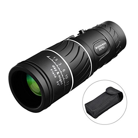 ARCHEER 16x52 Monocular Dual Focus Optics Zoom Telescope, Day & Night Vision, For Birds/ Wildlife/ Hunting/ Camping/ Hiking/ Tourism/ Armoring/ Live Concert 66m/ 8000m