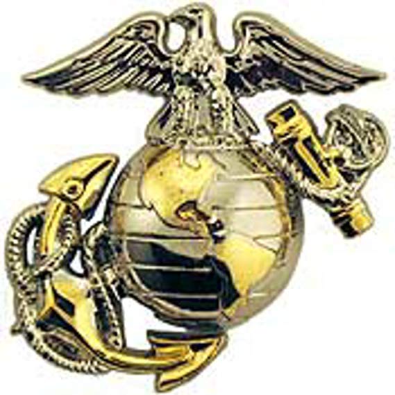 EagleEmblems United States Marine Corps Gold Tone Logo Emblem Lapel / Hat Pin