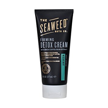 The Seaweed Bath Co. Detox Cellulite Cream/Firming Detox Cream, Awaken Scent, Rosemary & Mint, 6 oz. (Packaging May Vary)