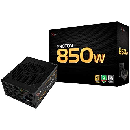 ROSEWILL Gaming 80 Plus Gold 850W Power Supply / PSU, PHOTON Series Full Modular 850 Watt 80 PLUS Gold Certified PSU with Silent 135mm Fan and Auto Fan Speed Control, 5 Year Warranty