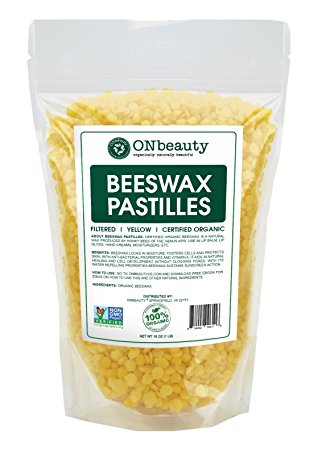 ONbeauty 100% Organic Beeswax with FREE RECIPE EBOOK-Perfect for All Your DIY SKINCARE