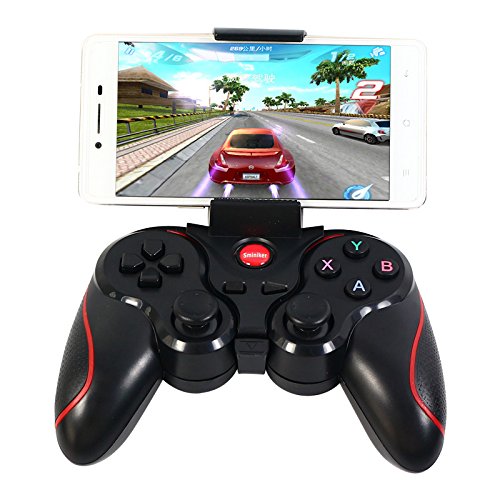 Sminiker® Android Wireless Bluetooth Gamepad Game Controller for Iphone IOS Bluetooth Gamepad for Android and for Iphone IOS Platform 2.3 Cell Phone,smartphone,tablet,smart Box Android Tv BOX Fit