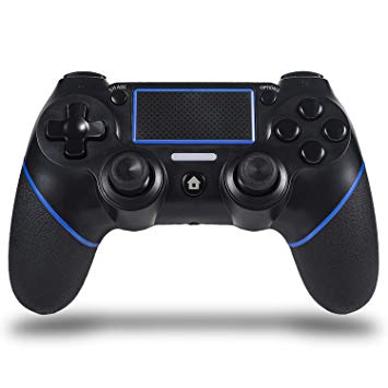 Sefitopher Wireless PS4 Controller for Playstation 4/Pro/Slim/PC Laptop, Professional PS4 Gamepad,Touch Panel Joypad with Dual Vibration, Instantly Timely Manner to Share Joystick (Blue)