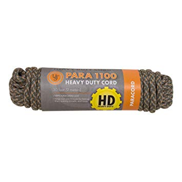 UST 30 Foot Paracord with 1100lb Hank and Heavy Duty Nylon Construction for Emergency, Hiking, Camping, Backpacking or Outdoor Survival