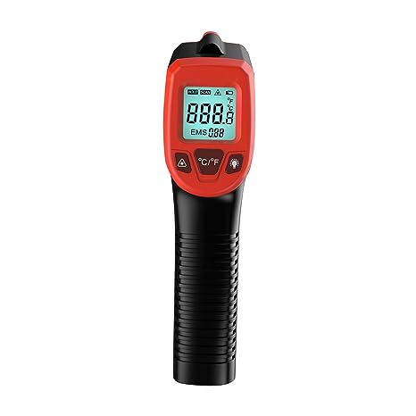 GoolRC Infrared Thermometer, Non-Contact Digital Laser Temperature Gun -58°F to 1112°F (-50°C to 600°C) with LCD Display, Red