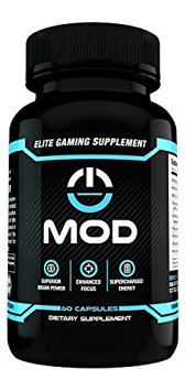 MOD - Elite Gaming Supplement - Supports Focus, Energy, and Memory - Teacrine, Alpha GPC, & More.