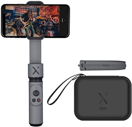 Zhiyun Smooth-X Foldable Smartphone Gimbal Stabilizer Selfie Stick Vlog Youtuber (Gray Combo)