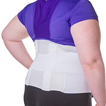 BraceAbility Plus Size 5XL Bariatric Back Brace | Obese Support Girdle for Lower Lumbar Back Pain in Big & Tall, Extra Large, Heavy or Overweight Men and Women (Fits 68"-74" Hips)