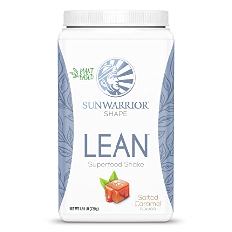 Vegan Protein Shake Powder | Meal Replacement Shakes Keto Organic Gluten Free Dairy Free Low Carb Plant Based Protein Powder | Salted Caramel Lean Meal Protein Shake 20 SRV 720 G by Sunwarrior