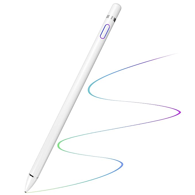 Stylus Pen for iPad Apple Pencil for iPad Pro 12.9/11/10.5/9.7 Inch Air 5/4/3/2/1 iPad 9/8/7/6/5/4/3/2 Mini 6/5/4/3/2/1 Alternative 2nd 1st Generation Stylus Pens for Touch Screens