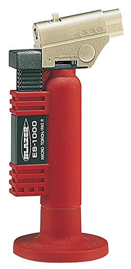 Blazer ES1000 Angled Head Butane Micro Torch, Red