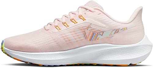 NIKE Air Zoom Pegasus 39 Premium Women's Road Running Shoes, Light Soft Pink Barely Green, 7 UK