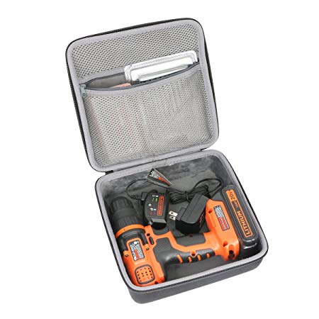 Hard Travel Case for BLACK DECKER LDX120C 20-Volt MAX Lithium-Ion Cordless Drill Driver by co2CREA (Size 1)