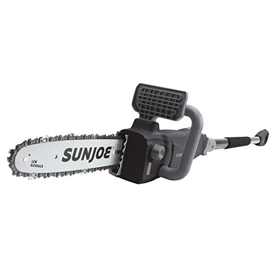 Sun Joe SWJ807E-BLK Electric Pole Chainsaw, Black