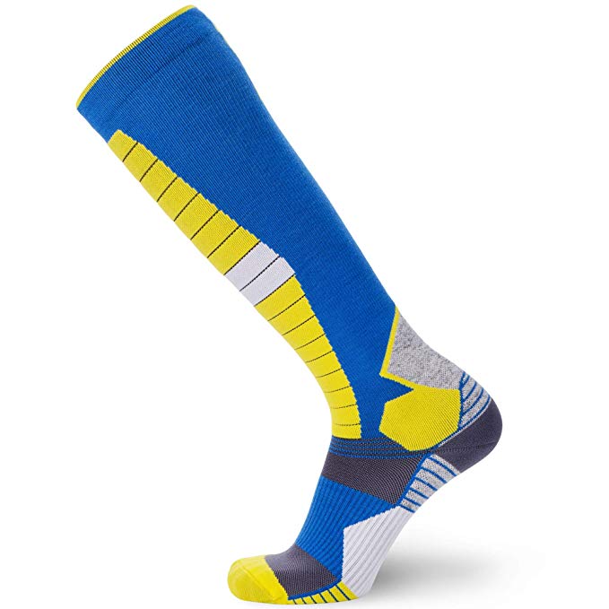 Compression Ski Socks Merino Wool – Thermal Warm Socks for Skiing, Snowboarding, OTC