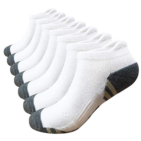 Copper Compression Low Cut Running Sock Women Men 3/5/7 Pairs, Performance Comfort No Show Athletic Cushion Socks