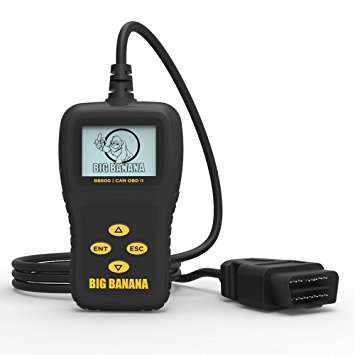 Big Banana BB600 OBD II CAN Diagnostic Auto Scanner Code Reader Reset Check Engine Light Code Scanner with Live Data