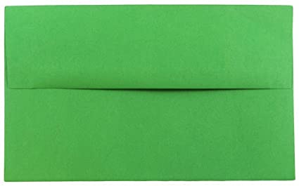 JAM PAPER A10 Colored Invitation Envelopes - 6 x 9 1/2 - Green Recycled - 25/Pack