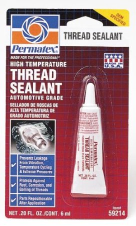 Permatex 59214 High Temperature Thread Sealant, 6 ml Tube