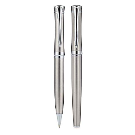 Jofelo Luxury Metal Pen Set | Smooth & Elegant Executive Ballpoint Rollerball Writing Pens & Refills | Signature Weight & Balance | Best Fancy Gift for Professional Writers, Men Women