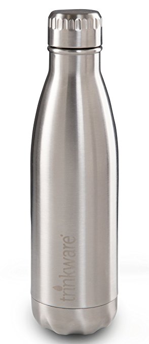 Trinkware Double Walled Stainless Steel Thermos | Vacuum Insulated Hot & Cold Travel Water Bottle 17 Oz. (500 Ml)