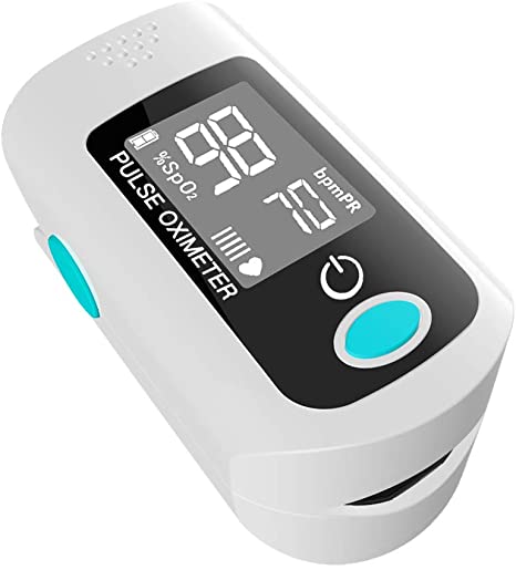 Digit Fingertip Oximeter Blood Measure Oxygen Saturation Monitor, Pulse PR Heart Rate Monitors and Spo2 Reading Oxygen Meter