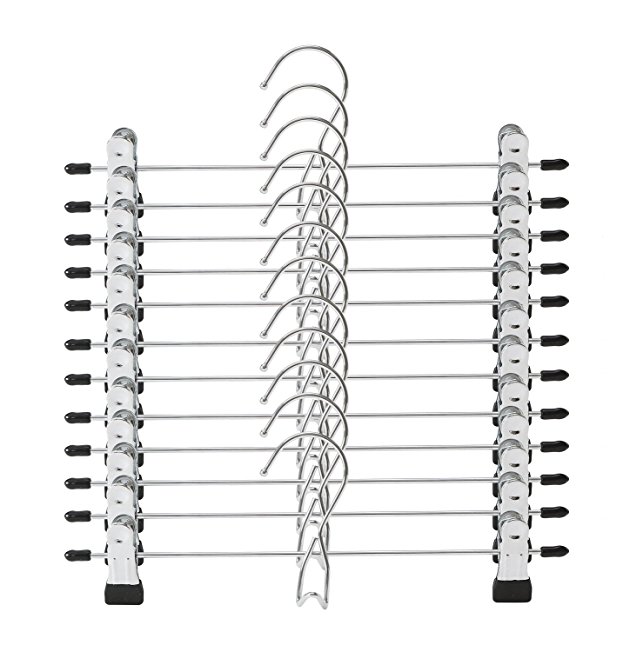 ARTALL 10 Pack Metal Pants Hangers with Adjustable Clips, for Slacks Towels, ,Hangers for Pants and Skirts