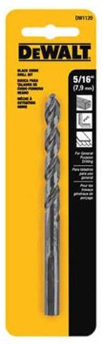 DEWALT DW1120 5/16-Inch Black Oxide Split Point Twist Drill Bit