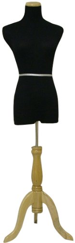 Black Female Dress Form Mannequin Size 2-4