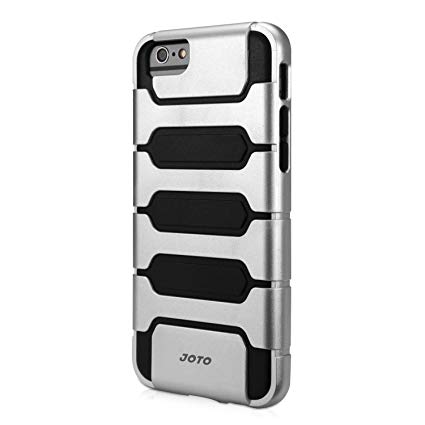 JOTO iPhone 6S / iPhone 6 4.7 Case - Premium Armor Hybrid Bumper Cover Case (Dual Layer: Flexible TPU   Hard PC) for Apple iPhone 6S 4.7"/ iPhone 6 4.7" (Silver)