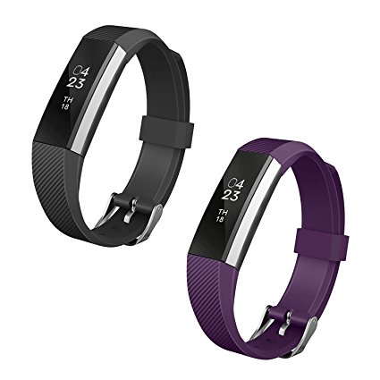 EEEKit Fitbit Alta Band, Replacement Soft Silicon Bracelet Strap with Secure Metal Clasp for Fitbit Alta Smart Fitness Tracker