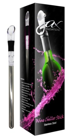 Wine Chiller Stick with Aerator Stopper and Premium 3 in 1 Drip Free Pourer for Perfect Chilled Wine Great Gift