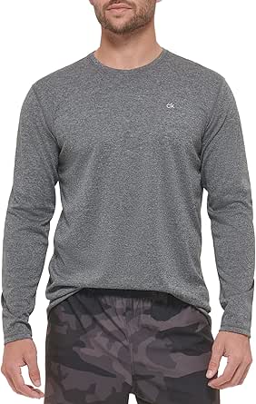 Calvin Klein Men's Standard UPF 40  Long Sleeve Quick Dry Swim Shirt