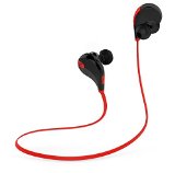 SoundPEATS QY7 Bluetooth 41 Wireless Sports Headphones Running Gym Exercise Sweatproof Headsets In-ear Stereo Earbuds Earphones with MicrophoneBlackRed