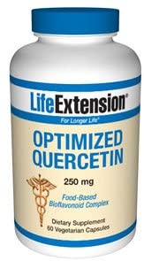 Life Extension Optimized Quercetin 250 Mg, 60 Vegetarian Capsules (packaging may vary)