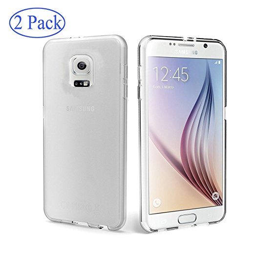 Samsung Galaxy S5 Case, SupThin (2 Pack) Thin Case Cover TPU Rubber Gel, Transparent Clear Back Case for Samsung Galaxy S5, Soft Silicone (Clear)