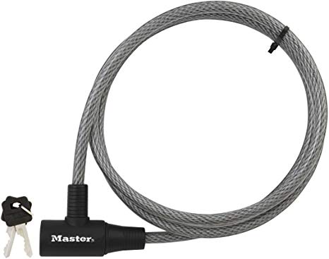 Master Lock 8154DPF Cable Lock, 6-Foot x 3/8-inch