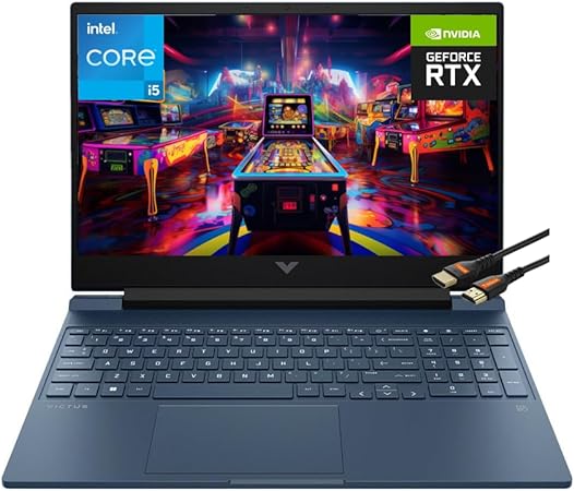 HP Victus 15.6" 144Hz FHD IPS Premium Gaming Laptop | 13th Gen Intel Core i5-13420H NVIDIA GeForce RTX 3050 | Backlit Keyboard | Windows 11 Home | Bundle with HDMI Cable (16GB RAM | 1TB PCIe SSD)