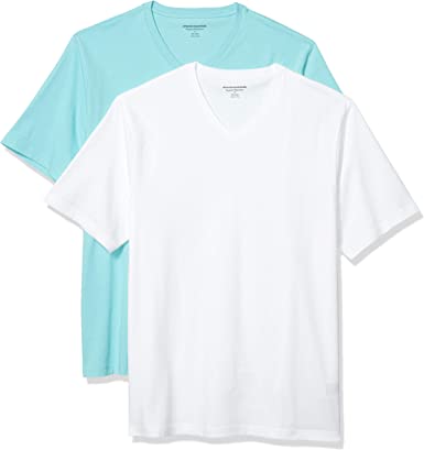 Amazon Essentials Men's 2-Pack Loose-fit V-Neck T-Shirt