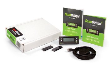 ScanGauge SGEFFP Compact Multifunction Trip Computer with Customizable Real-Time Fuel Economy Digital Gauges (Frustration Free)