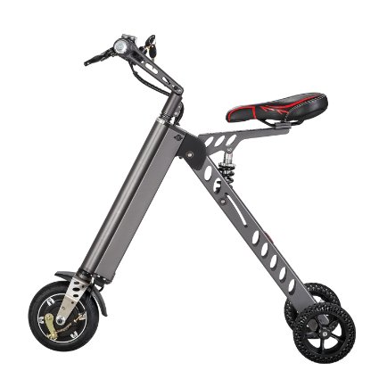 TopMate Mini Electric Tricycle, Foldable Small Size and Light Weight, Suitable for Travel and Leisure Activities, Can Be Placed In The Trunk